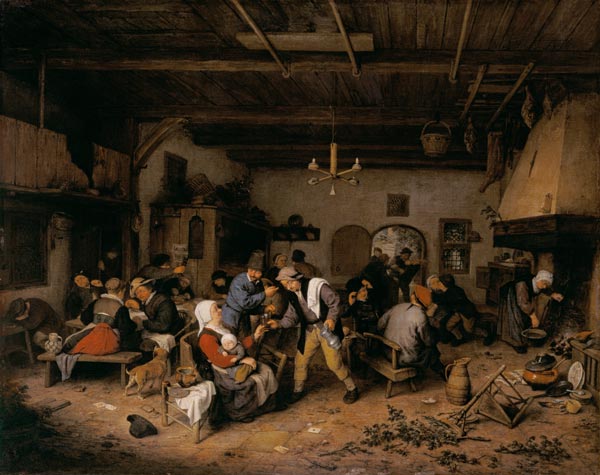 Männer und Frauen im Bauernwirtshaus from Adriaen van Ostade