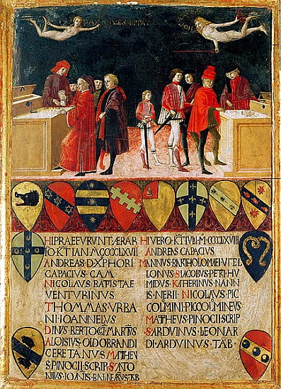 The Council Finances in Times of War and of Peace, 1468 (for detail see 108196) from Benvenuto di Giovanni