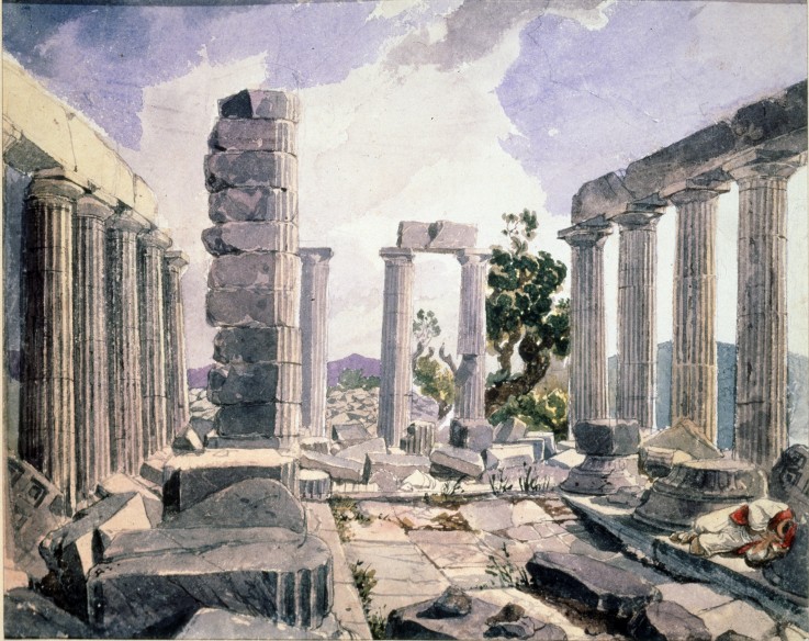 The temple of Apollo Epicurios at Phigalia from Brüllow