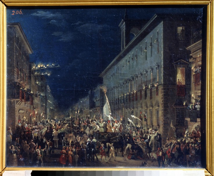 A political Manifestation in Rome from Brüllow