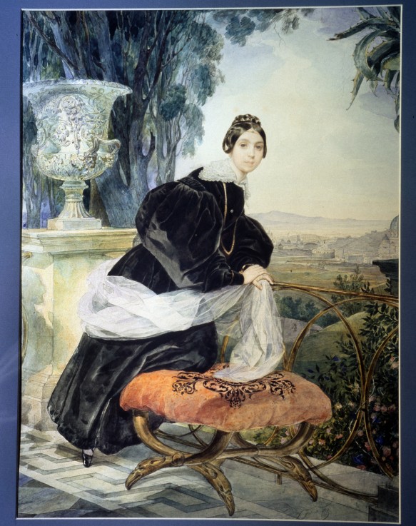 Portrait of Grand Duchess Elisabeth Saltykova (1802-1863) from Brüllow