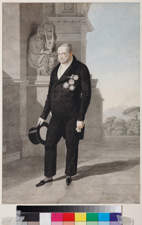 Portrait of King Francis I of the Two Sicilies (1777-1830) from Brüllow