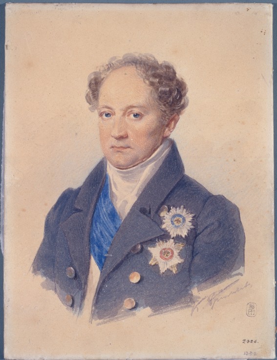 Portrait of Prince Alexander Nikolayevich Golitsyn (1773-1844) from Brüllow