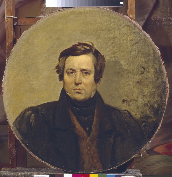 Portrait of the author Vasily Ivanovich Orlov (1792-1860) from Brüllow