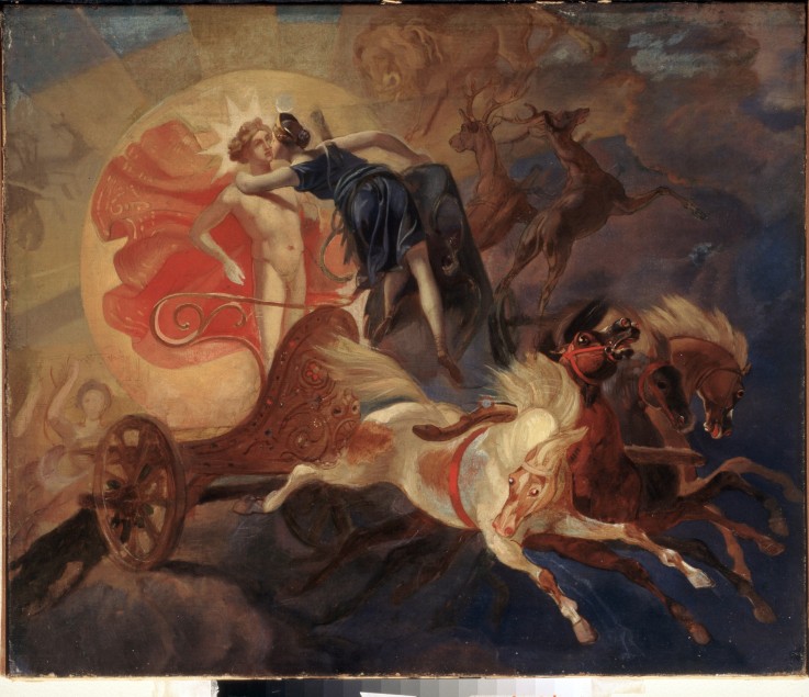 Eclipse of the sun (Diana's Farewell to Apollo) from Brüllow