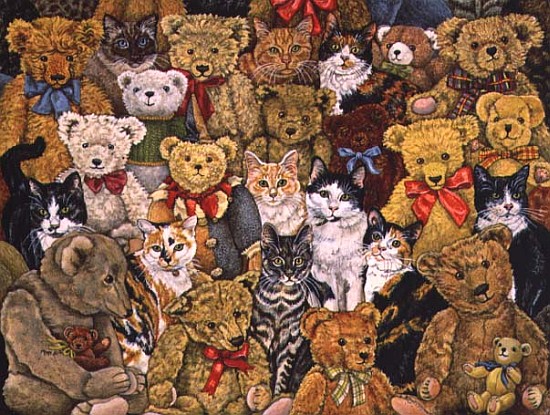 Tedcats, 1997 (acrylic on panel)  from Ditz 