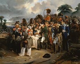 Napoleon bidding farewell to Marshal Jean Lannes