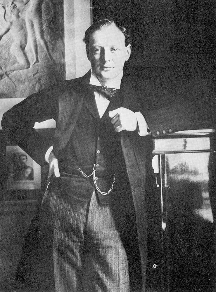 Winston Spencer Churchill in 1904 from English Photographer