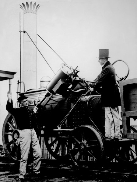 Replica of Stephenson''s Rocket, 1929 (b/w photo)  from English Photographer