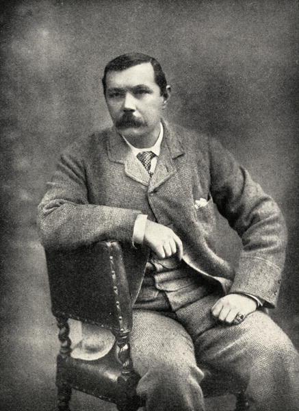 Sir Arthur Conan Doyle (1859-1930) (b/w photo)  from English Photographer