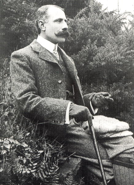 Sir Edward Elgar (1857-1934) (b/w photo)  from English Photographer