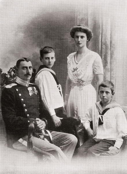 The Danish Royal Family, from ''The Year 1912'', published London, 1913 (b/w photo)  from English Photographer