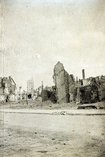 The Square, Ypres, June 1915 from English Photographer