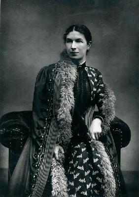 Mrs Humphry Ward, 1881 (b/w photo) 