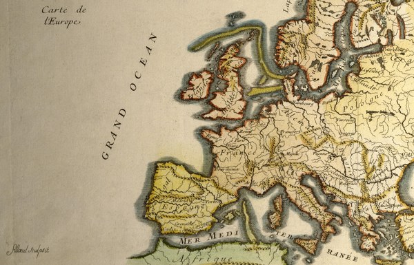 Map of Europe , Filloeul. from Filloeul