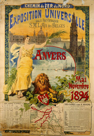 Exposition Universalle, Anvers, 1894 from Fraipont