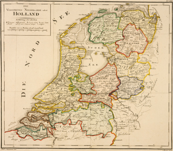 Niederlande, Landkarte from Franz