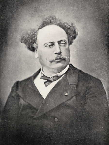 Alexandre Dumas Fils (1824-95) (b/w photo)  from French Photographer