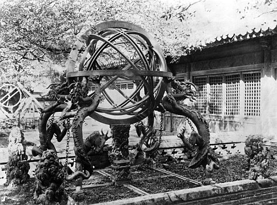 Astronomical instruments at the Imperial Observatory, Peking, China, c.1900 from French Photographer