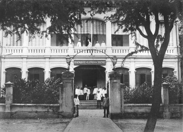 Bank of Indochina at Saigon, c.1900 (b/w photo)  from French Photographer