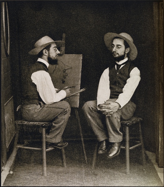 Double portrait of Toulouse-Lautrec, from ''Toulouse-Lautrec'' by Gerstle Mack, published 1938 (b/w  from French Photographer
