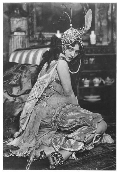 Ida Rubinstein (c.1885-1960) as Zobeide in ''Scheherazade'', c.1910 (b/w photo)  from French Photographer