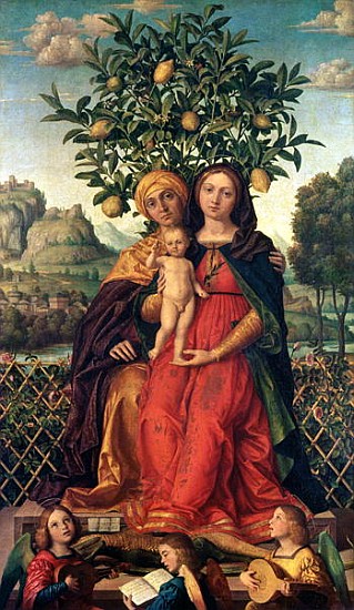 The Virgin and Child with St Anne, 1510-18 from Gerolamo dai Libri