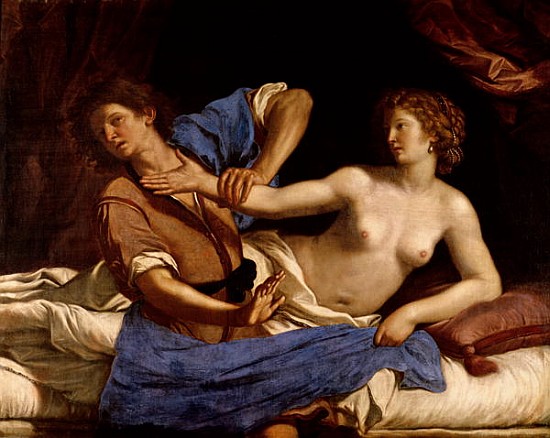 Joseph and the Wife of Potiphar, c.1649 from Guercino (Giovanni Francesco Barbieri)