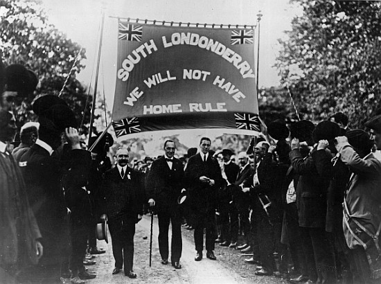 Sir Edward Carson at a South Londonderry Unionist march from Irish Photographer