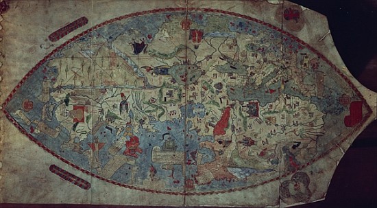 Genoese world map, designed by Toscanelli  from Italian School