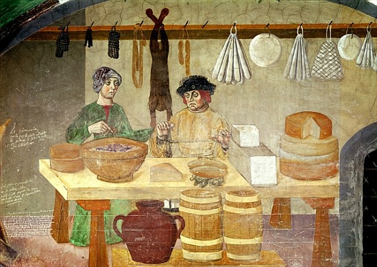 Sausage and Cheese Sellers from Italian School