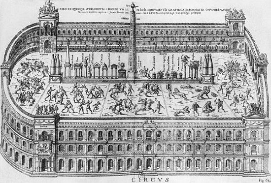 The Circus Maximus in Rome, c.1600 from Italian School