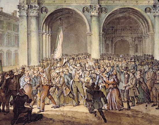 The Ten days of Brescia, after 1849 from Italian School
