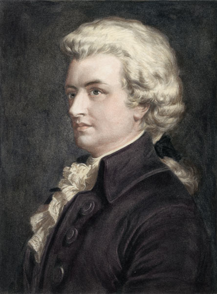 Mozart , Idealised Portr. from Jäger