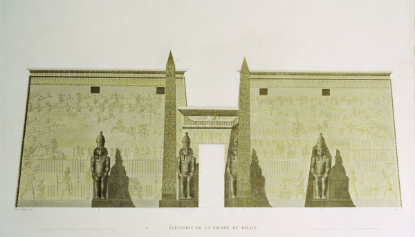 Luxor , Great Pylon from Jollois