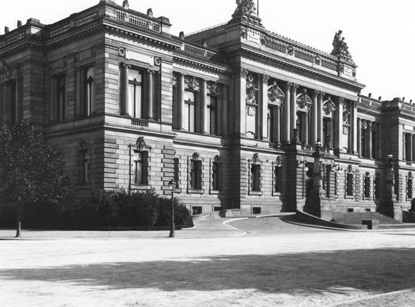 The Palace of the regional delegation at Strasbourg, c.1910 (b/w photo)  from Jousset