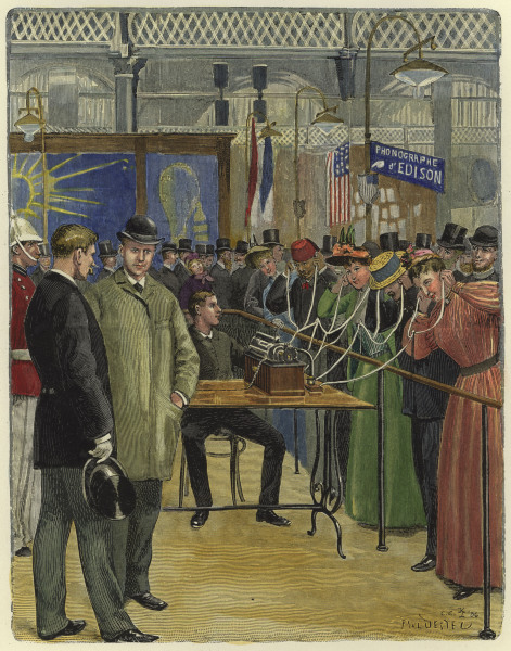 Paris,Weltausstellung 1889 from kol.Holzstich