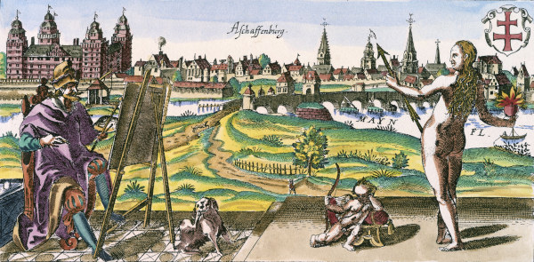 Aschaffenburg, Stadtansicht from Meisner
