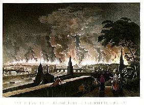 Fire in Moscow, September 1812. ; engraved by Gibele, 1816
