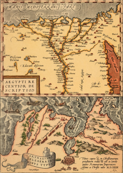 Map of Egypt a.Tunis , Ortelius from Ortelius