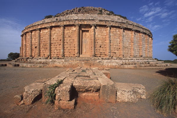 Royal Mausoleum of Mauretania, called ''Tomb of the Christian'' because of the crosses moulded on th from Roman Republican Period (509-27 BC)