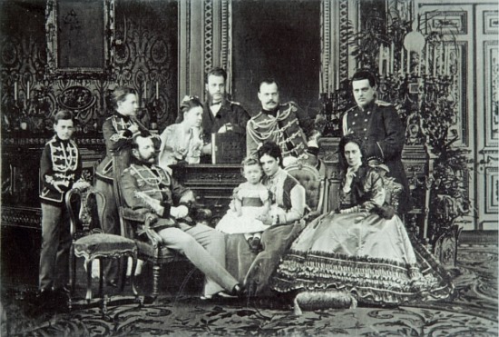Family Portrait of Emperor Alexander II from Russian Photographer