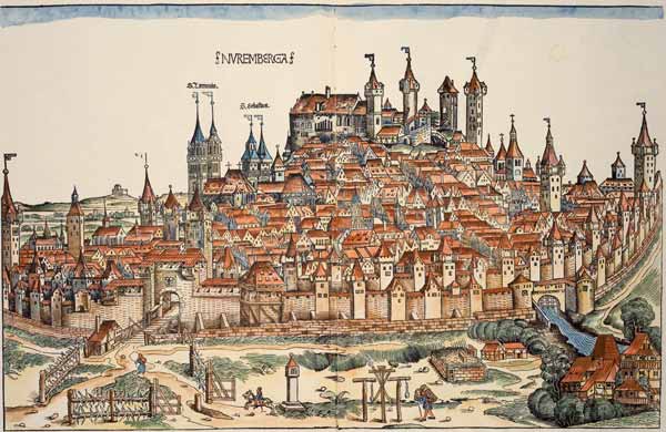 Nuremberg , from: Schedel from Schedel