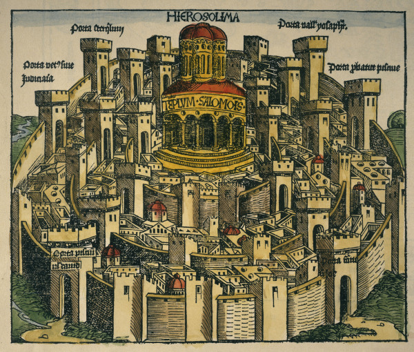 Ansicht von Jerusalem from Schedel