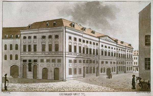 Leipzig , Altes Gewandhaus from Schwan