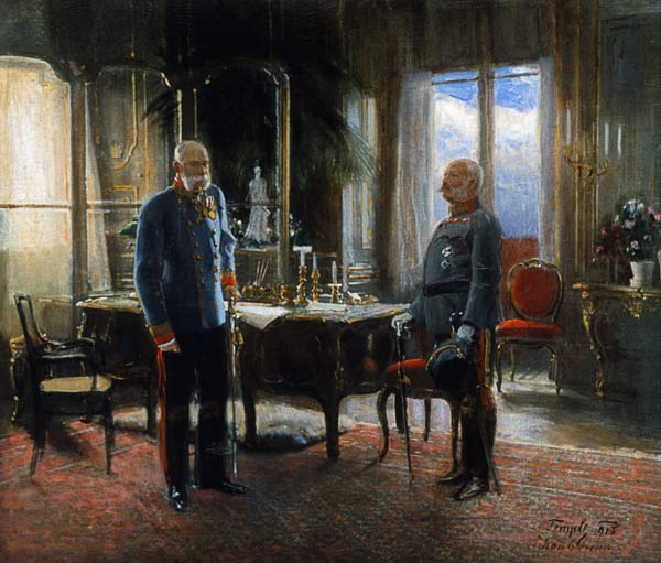 Franz Joseph & Archduke Friedrich from Temple