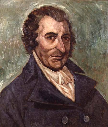 Portrait of Thomas Paine (1737-1809) from A. Easton