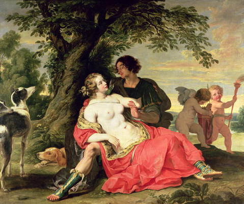 Venus and Adonis, c.1620 from A. Janssens