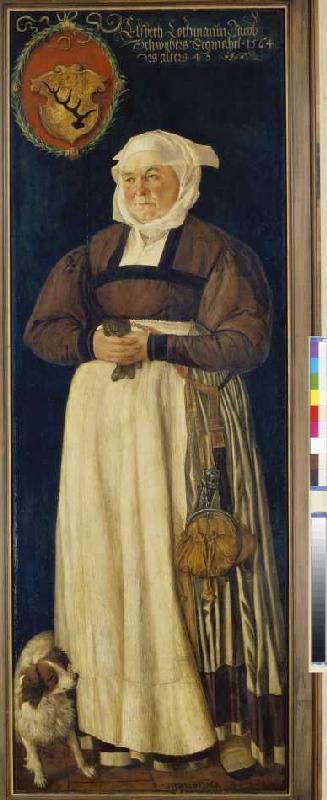 Bildnis der Elsbeth Hochmann, Gemahlin des Jacob Schwytzer from Abel Stimmer