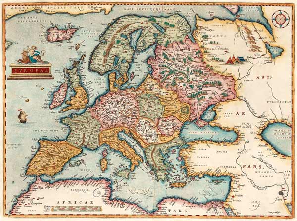 Europae (From: Theatrum Orbis Terrarum) from Abraham Ortelius